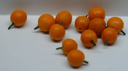 Dollhouse Miniature Oranges, S/12